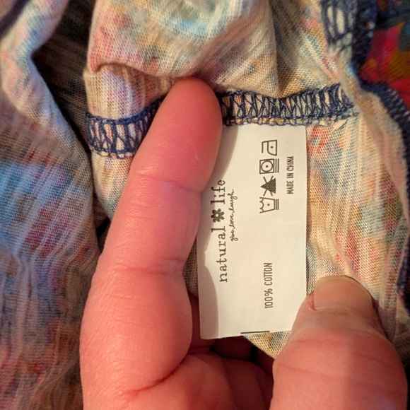 NWOT NATURAL LIFE Long Sleeve Lilly Tee - Picture 3 of 7